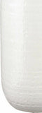 Mica Decorations - Bloemenvaas keramiek wit met relief patroon - D25/H50 cm
