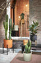 Mica Decorations Bloempot Albury - 30x30x26 cm - Water Hyacinth - Zwart- Set van 2