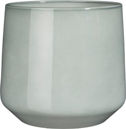 Mica Decorations Bloempot Amber - 28x28x26 cm - Keramiek - Licht Grijs