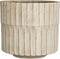 Mica Decorations Bloempot Apiro - 27x27x25 cm - Cement - Off Wit