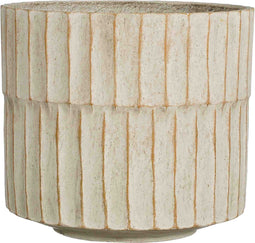 Mica Decorations Bloempot Apiro - 31x31x27 cm - Cement - Gebroken Wit