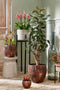 Mica Decorations Bloempot Apiro - 31x31x27 cm - Cement - Gebroken Wit