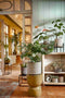 Mica Decorations Bloempot Apiro - 31x31x27 cm - Cement - Zwart