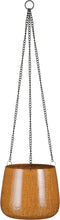 Mica Decorations Bloempot Benson - 19x19x16 cm - Ijzer - Bruin