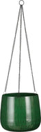 Mica Decorations Bloempot Benson - 23x23x20 cm - Ijzer - Donkergroen