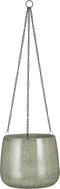 Mica Decorations Bloempot Benson - 23x23x20 cm - Ijzer - Lichtgrijs