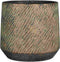 Mica Decorations Bloempot Camino - 21x21x19 cm - cement - Donker Bruin