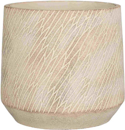 Mica Decorations Bloempot Camino - 21x21x19 cm - cement - Taupe