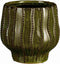Mica Decorations Bloempot Cathy - 22x22x22 cm - Keramiek - Groen