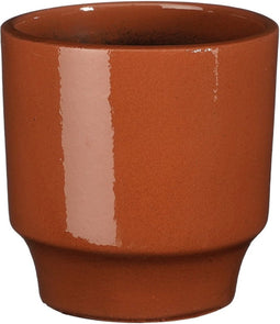 Mica Decorations Bloempot Diaz - 17x17x17 cm - Terracotta - Oranje