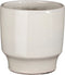 Mica Decorations Bloempot Diaz - 17x17x17 cm - Terracotta - Wit