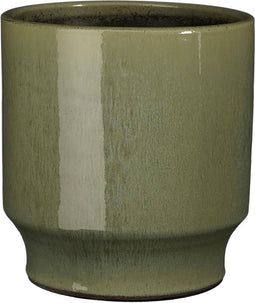Mica Decorations Bloempot Diaz - 21x21x22 cm - Terracotta - Groen