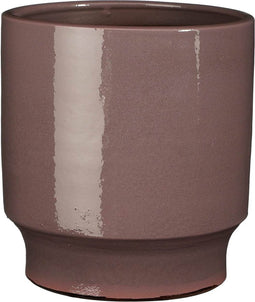 Mica Decorations Bloempot Diaz - 21x21x22 cm - Terracotta - Paars