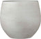 Mica Decorations Bloempot Douro - Voordeelset van 2 bloempotten rond wit handgemaakt - 28 x Ø 33 cm