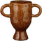 Mica Decorations Bloempot Elena - 25x13x23 cm - Keramiek - Bruin