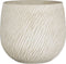 Mica Decorations Bloempot Elio - 21x21x19 cm - cement - Licht Grijs