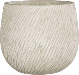 Mica Decorations Bloempot Elio - 23.5x23.5x20.5 cm - cement - Licht Grijs