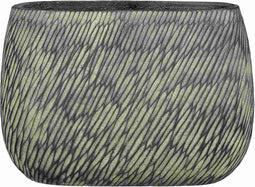 Mica Decorations Bloempot Elio - 42x20x30 cm - cement - Antraciet