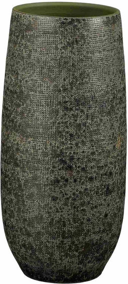 Mica Decorations Bloempot Enrique - 23x23x50 cm - Terracotta - Groen