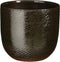 Mica Decorations Bloempot Enzo - 17x17x16 cm - Terracotta - Donkergroen