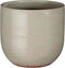 Mica Decorations Bloempot Enzo - 23x23x21 cm - Terracotta - Lichtgrijs