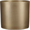 Mica Decorations Bloempot Era - Voordeelset van 2 bloempotten Keramiek rond goud reliëf - 21 x Ø 23 cm