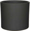 Mica Decorations Bloempot Era - Voordeelset van 4 bloempotten Keramiek rond donkergrijs antraciet - 26 x Ø 28 cm