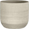 Mica Decorations Bloempot Florian - 20x20x18 cm - Terracotta - Lichtgrijs