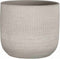 Mica Decorations Bloempot Florian - 22x22x20 cm - Terracotta - Lichtgrijs