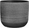 Mica Decorations Bloempot Florian - 24x24x22 cm - Terracotta - Donkergrijs