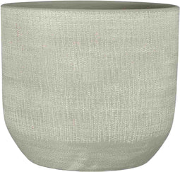 Mica Decorations Bloempot Florian - 28x28x26 cm - Terracotta - Lichtgrijs