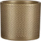 Mica Decorations Bloempot - goud - relief - keramiek - 13 x 12 cm - plantenpotten binnen