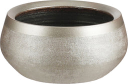 Mica Decorations Bloempot - goudkleurig - keramiek - 33 cm - plantenpotten