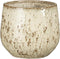 Mica Decorations Bloempot Linn - 17x17x15 cm - Terracotta - Off Wit