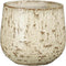 Mica Decorations Bloempot Linn - 19x19x17 cm - Terracotta - Off Wit