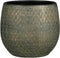Mica Decorations Bloempot Madeira - 23x23x23 cm - Terracotta - Groen
