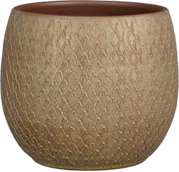 Mica Decorations Bloempot Madeira - 23x23x23 cm - Terracotta - Taupe