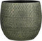 Mica Decorations Bloempot Madeira - 28x28x28 cm - Terracotta - Groen