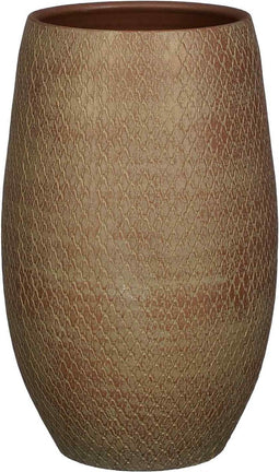 Mica Decorations Bloempot Madeira - 30x30x50 cm - Terracotta - taupe