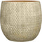 Mica Decorations Bloempot Madeira - 32x32x32 cm - Terracotta - Creme