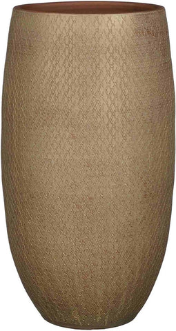 Mica Decorations Bloempot Madeira - 39x39x70 cm - Terracotta - Taupe