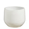 Mica Decorations Bloempot Matteo - 22x22x18 cm - Terracotta - Wit