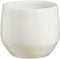 Mica Decorations Bloempot Matteo - 27x27x24 cm - Terracotta - Wit