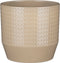 Mica Decorations Bloempot model Nola - beige - D20 x H18 cm - relief dots