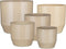 Mica Decorations Bloempot model Nola - beige - D24 x H22 cm - relief dots