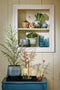Mica Decorations Bloempot Monta - 22x22x20 cm - Steen - Donkergroen