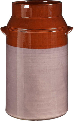 Mica Decorations Bloempot Moody - 27x27x50 cm - Keramiek - Paars
