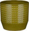 Mica Decorations Bloempot Nola - 17x17x16 cm - Keramiek - Groen