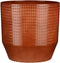 Mica Decorations Bloempot Nola - 23x23x22 cm - Keramiek - Bruin