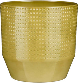 Mica Decorations Bloempot Nola - 23x23x22 cm - Keramiek - Groen